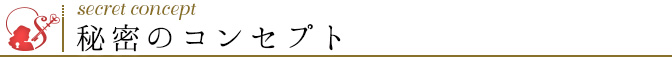 秘密のコンセプト