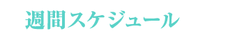 週間スケジュール