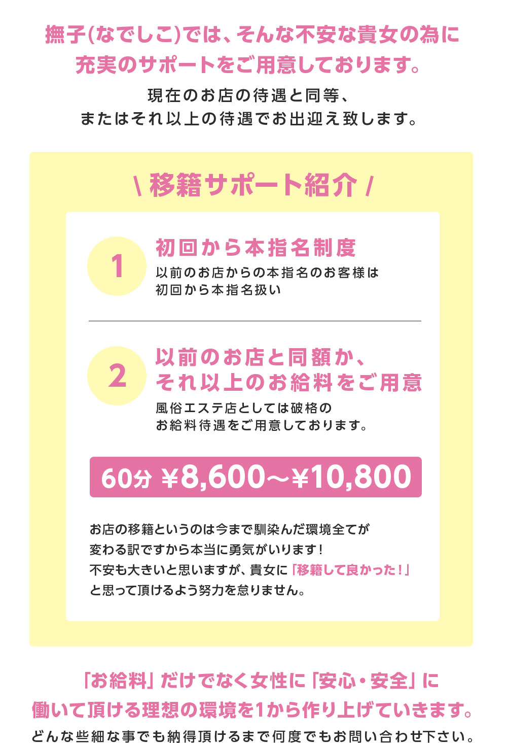 他店から移籍をお考えの方へ③