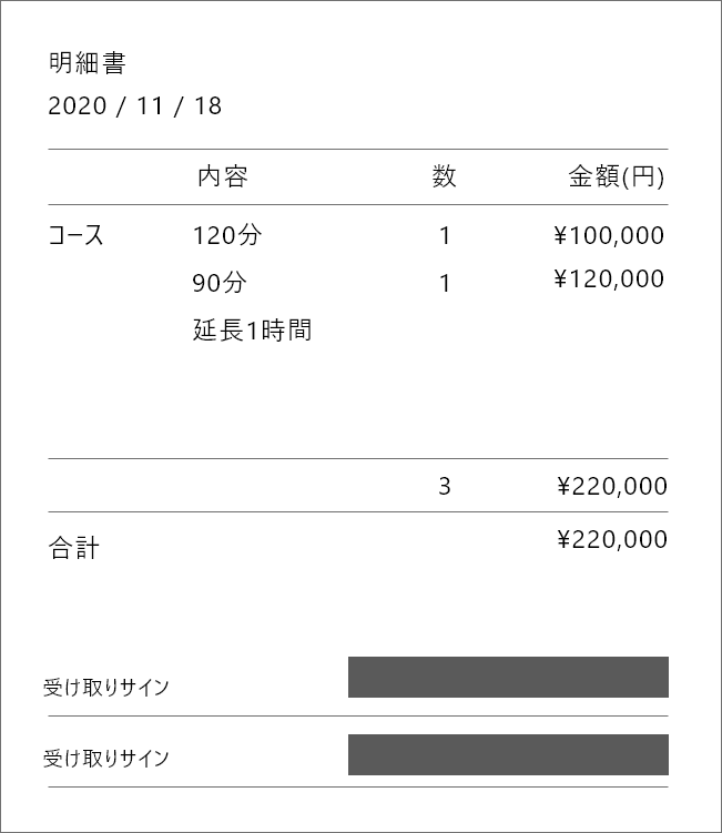 ASKクラスの給与明細