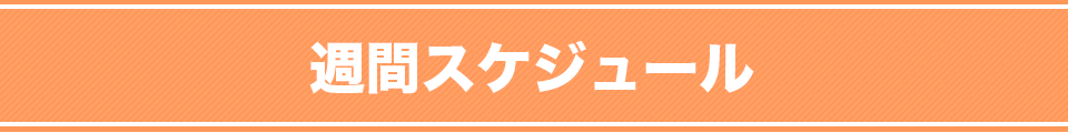 週間スケジュール